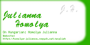 julianna homolya business card